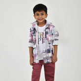 Boys Fashion Combo – Shirt, T-Shirt & Trouser (3 Pc Set)